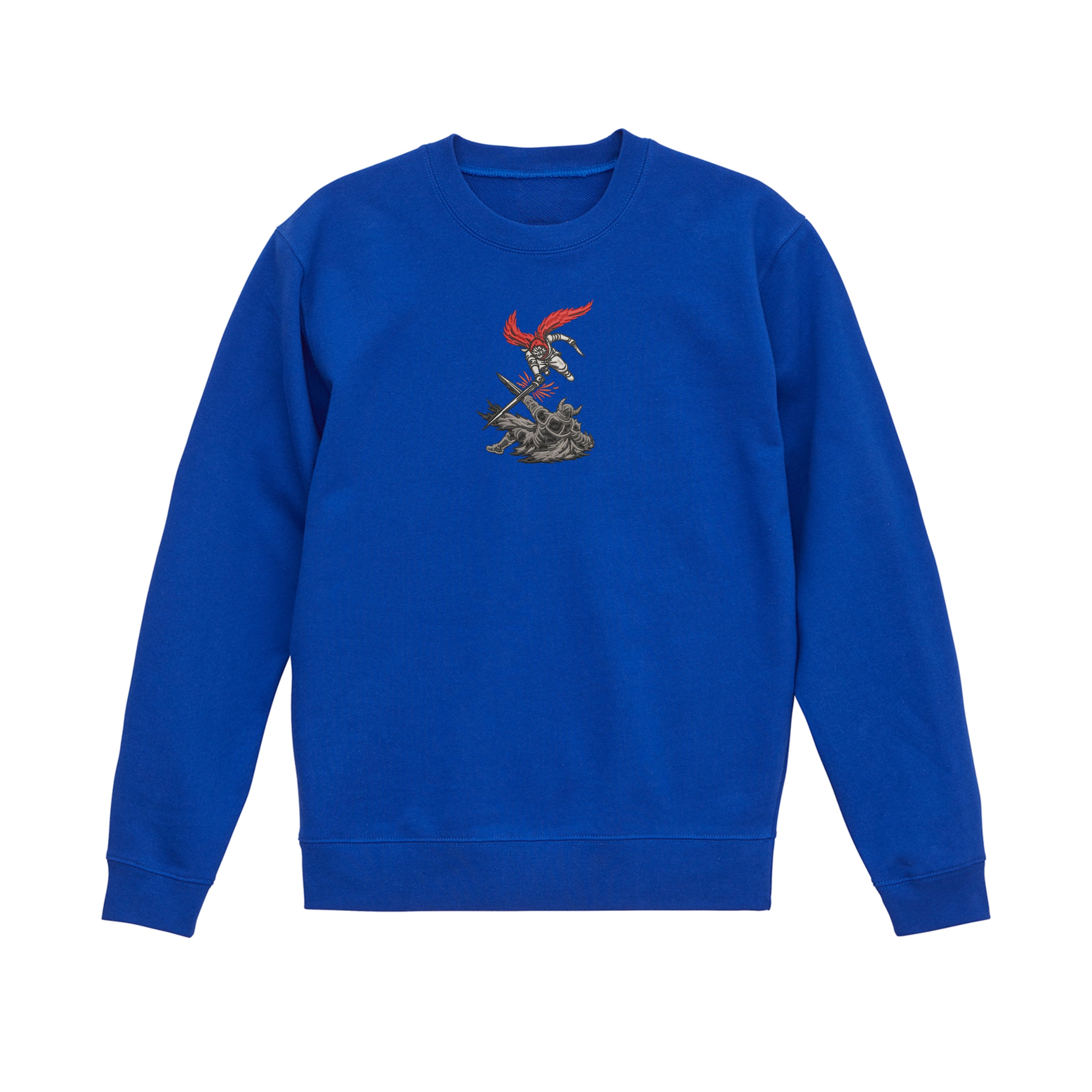 Sudadera con capucha y sudadera pesada bordada de Demon Slayer japonesa