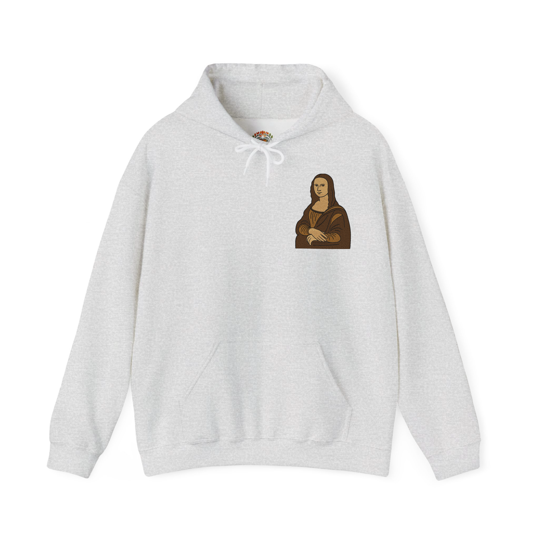 Mona Lisa Embroidery Hoodie | Sweatshirt | T-shirt