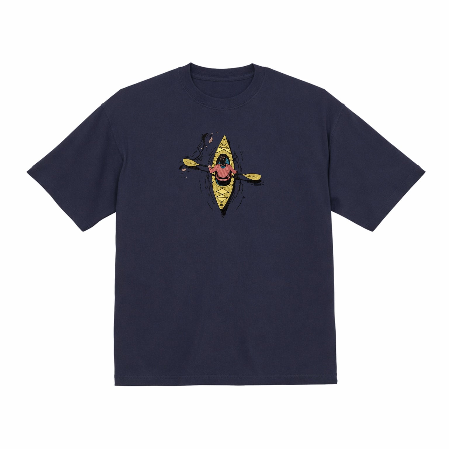 Embroidered kayaking Premium Cotton Heavyweight T shirt