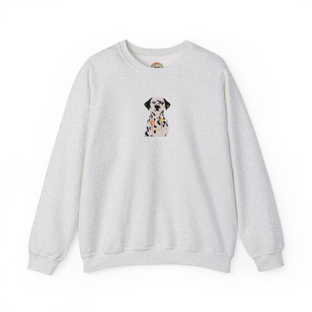 Colorful Dalmatian Acrylic Portrait Embroidered Hoodie | Sweatshirt | T-shirt