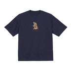 Embroidered The Thinker Le Penseur Auguste Rodin Premium Cotton Heavyweight T shirt