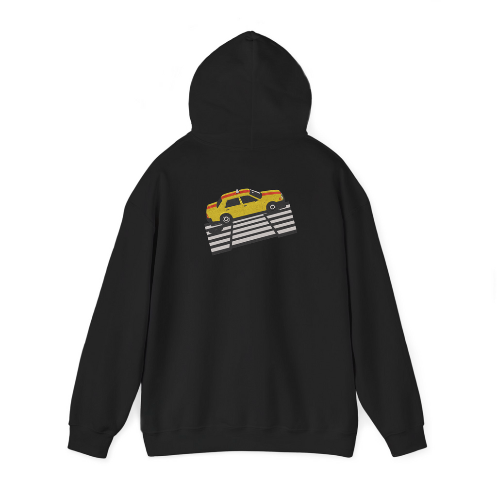 Tokyo Yellow Taxi Shibuya Crossing Embroidery Hoodie | Sweatshirt