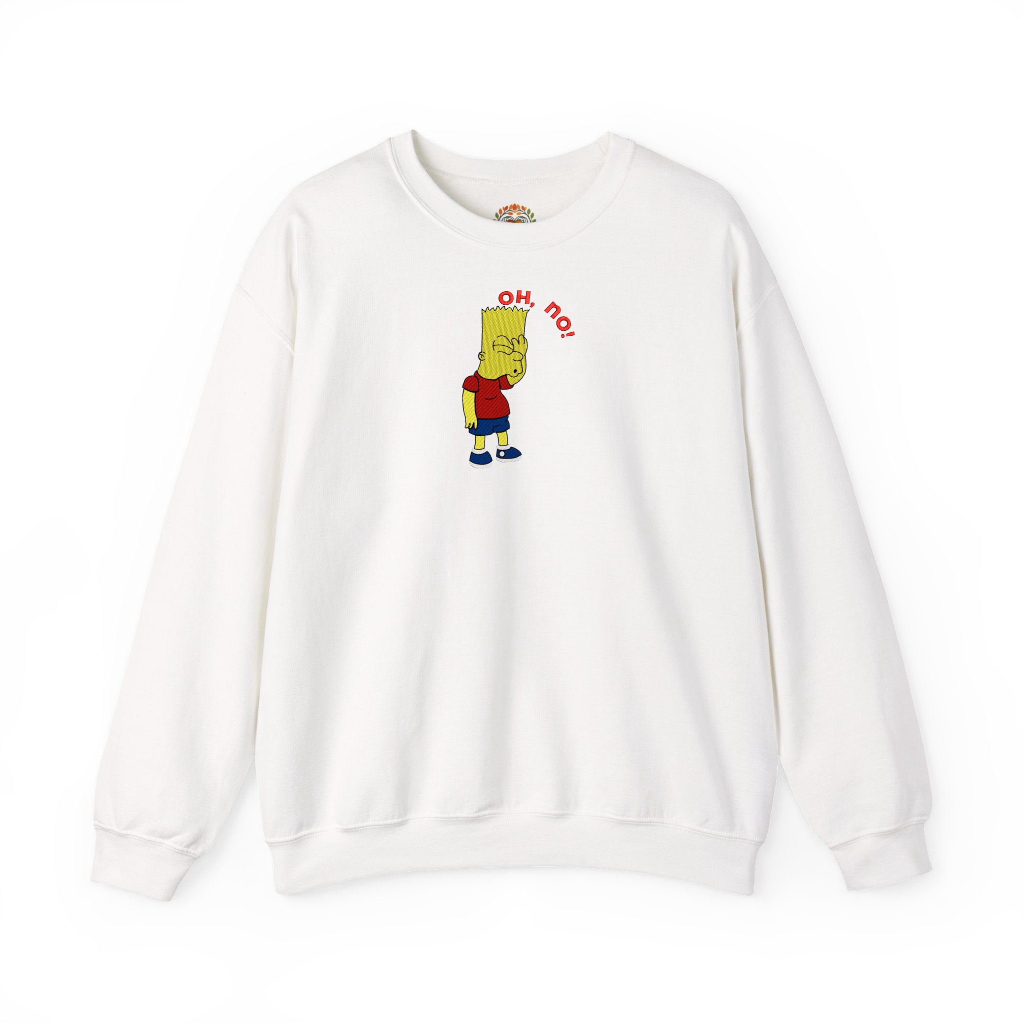 Bart Simpson oh no Ay, caramba! Embroidered Hoodie | Sweatshirt | T-shirt