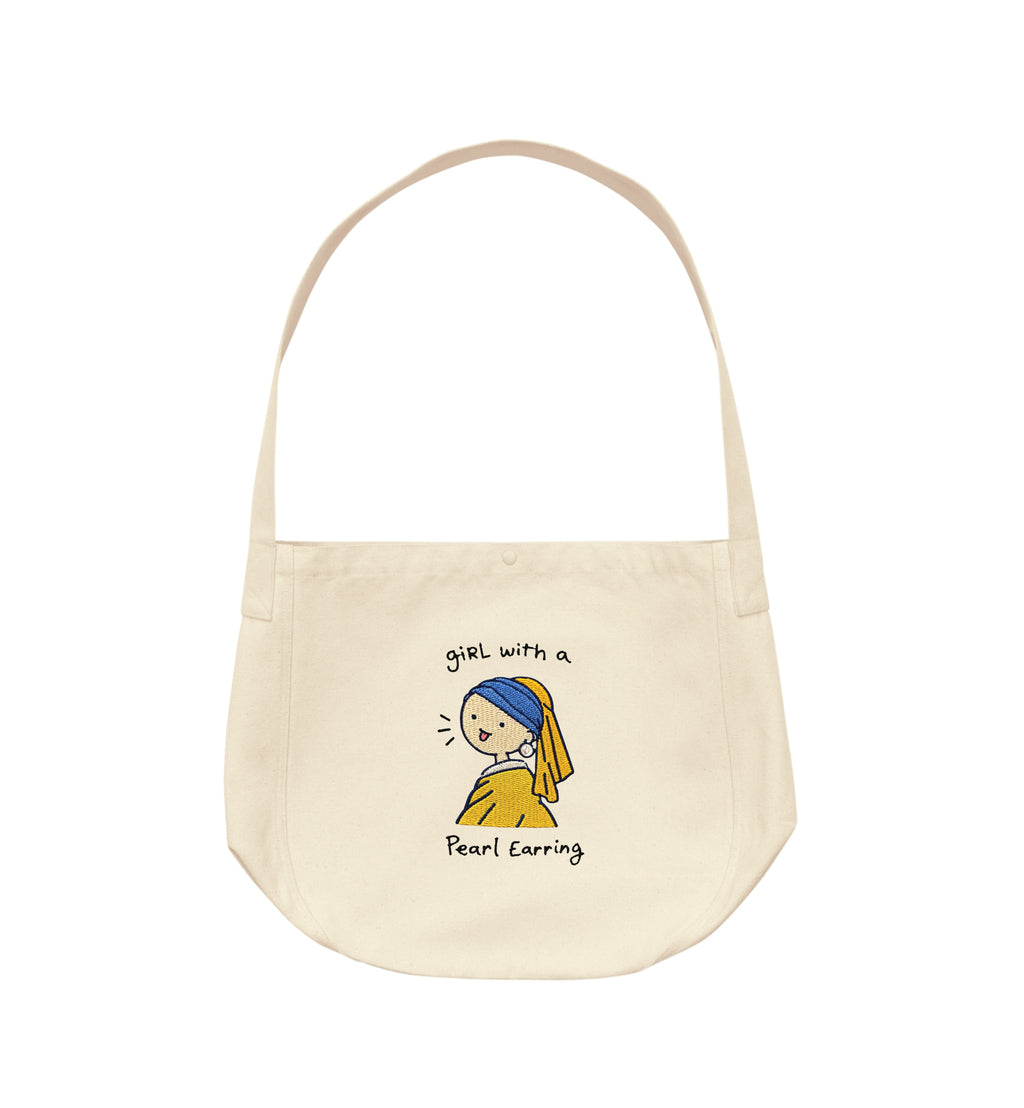 Girl With A Pearl Earring Embroidered Everyday Bag