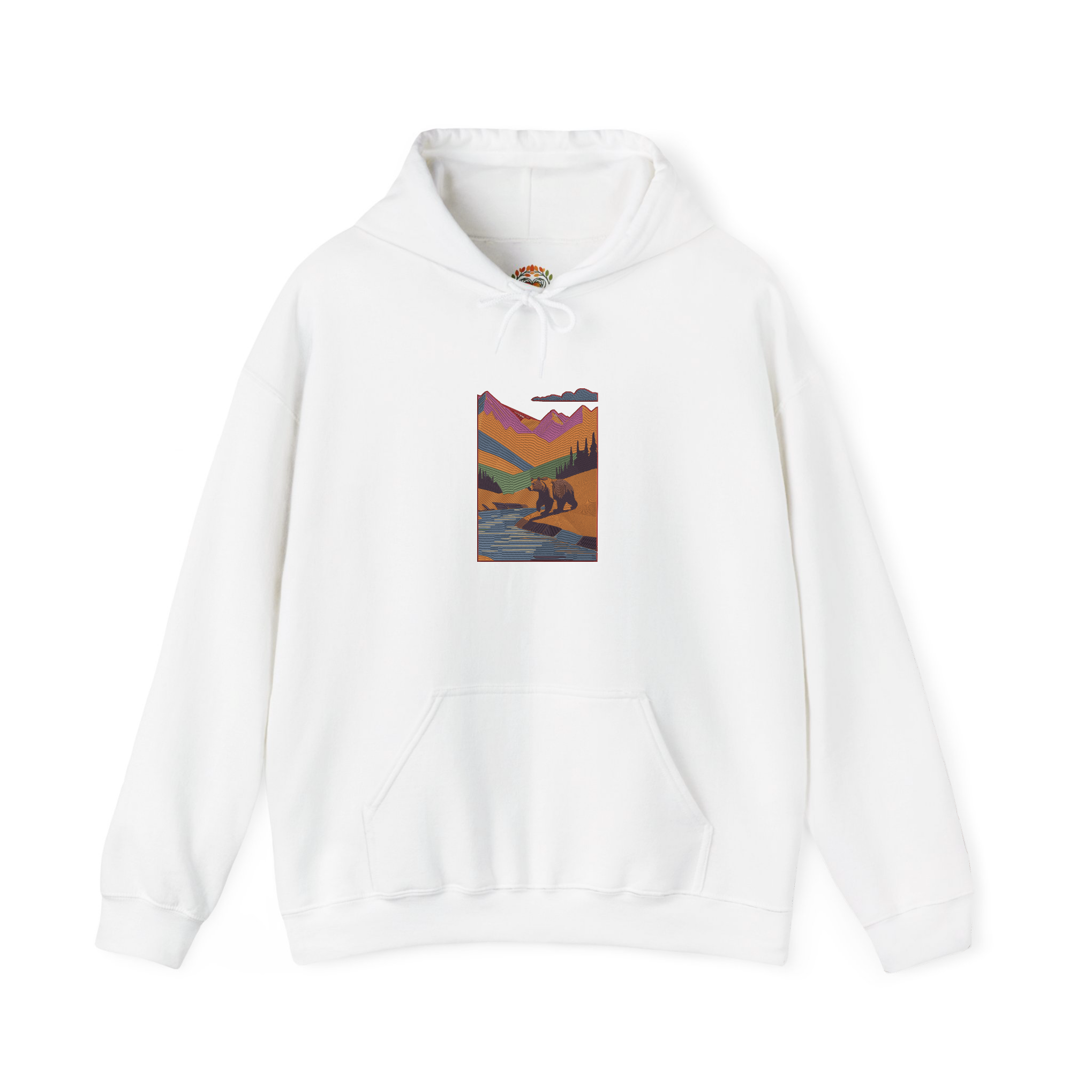 Yellowstone National Park Mountain Hiking Embroidered Hoodie | Sweatshirt | T-shirt