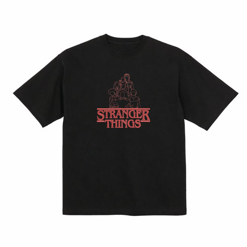 Camiseta Premium Bordada con Ilustraciones del Elenco de Stranger Things