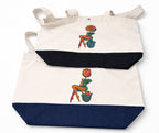 Bolso tote bordado mural "Mujer Tulipán Abstracta" 17L