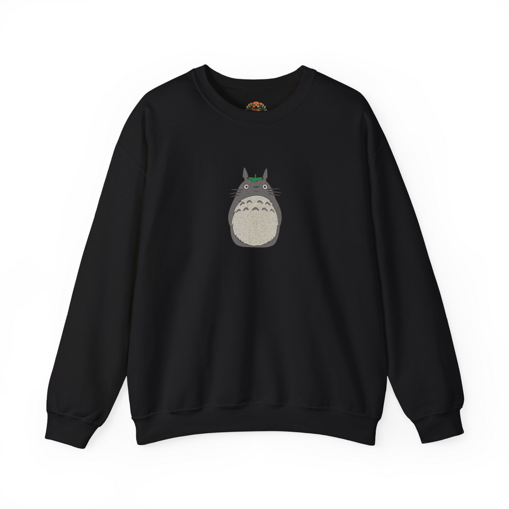 Ghibli Totoro Forest Spirit Embroidery Hoodie | Sweatshirt