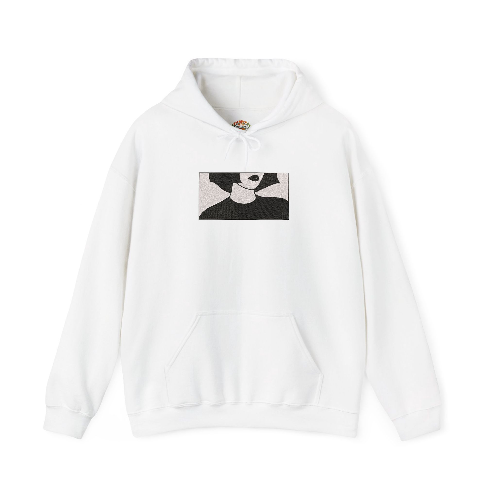 モダンな女性用シルエット刺繍パーカー | スウェットシャツ | Tシャツ