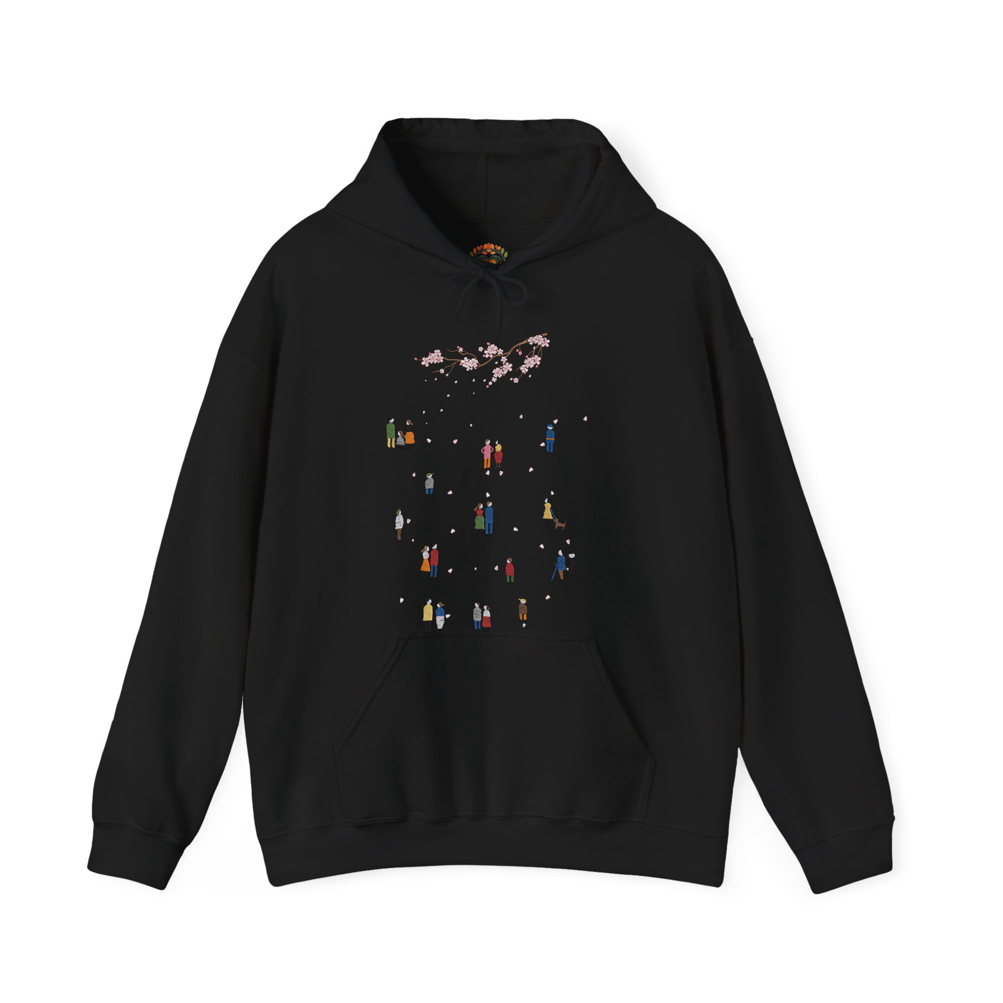 Cherry Blossom Viewing Season Embroidered Hoodie | Sweatshirt