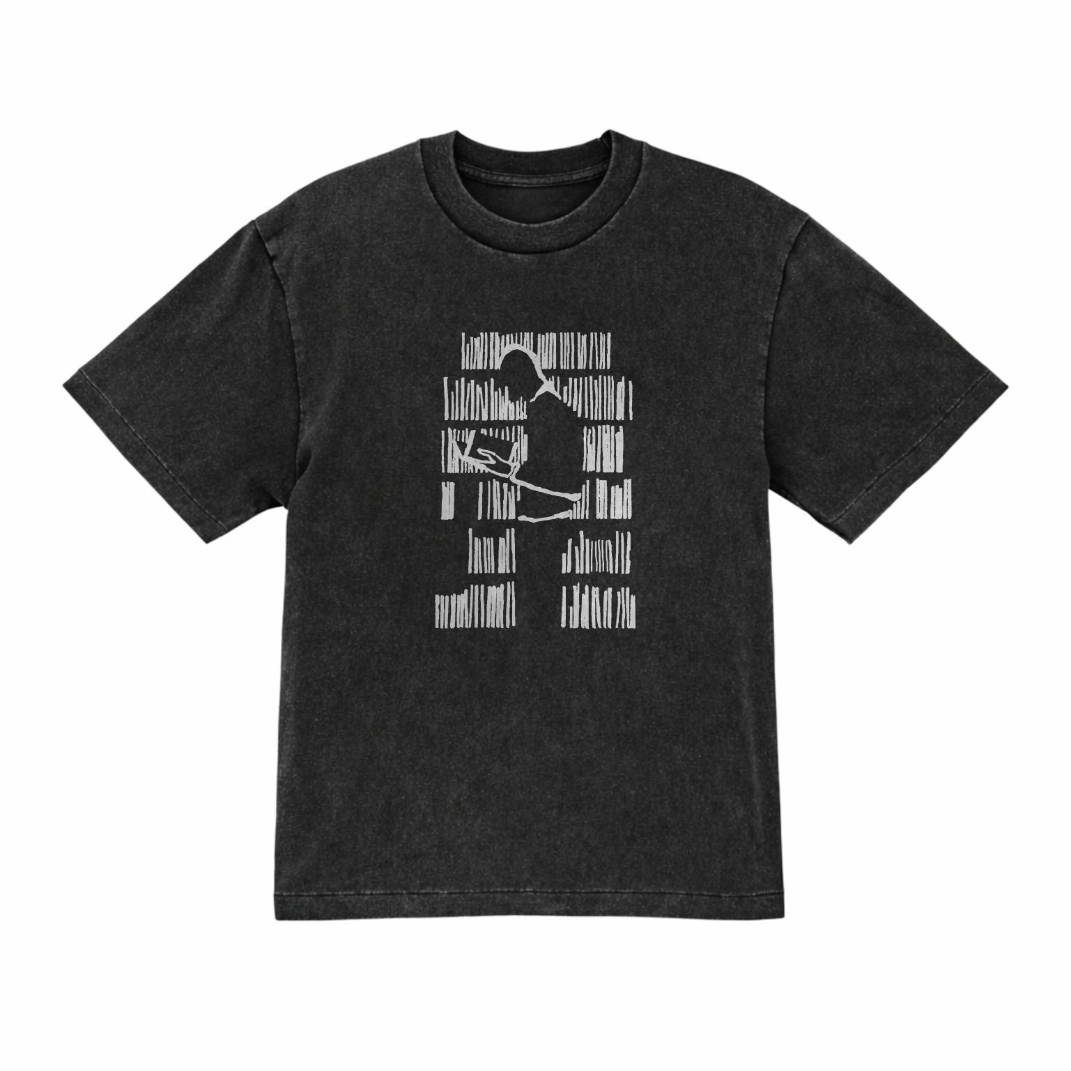 The Minimalist Reader Booker Lover Library Premium Cotton Heavyweight Embroidered T shirt