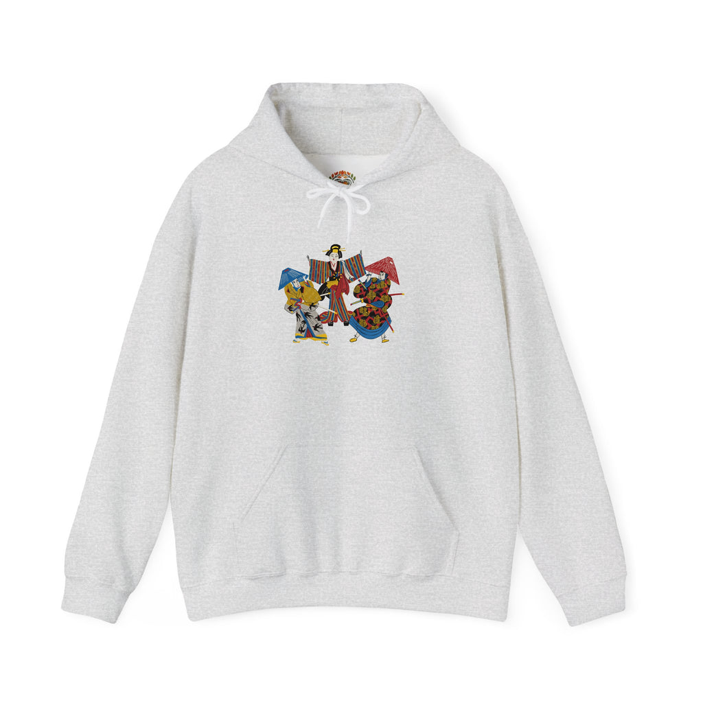 Embroidered Geisha Kabuki Japanese Streetwear Hoodie and Sweatshirt