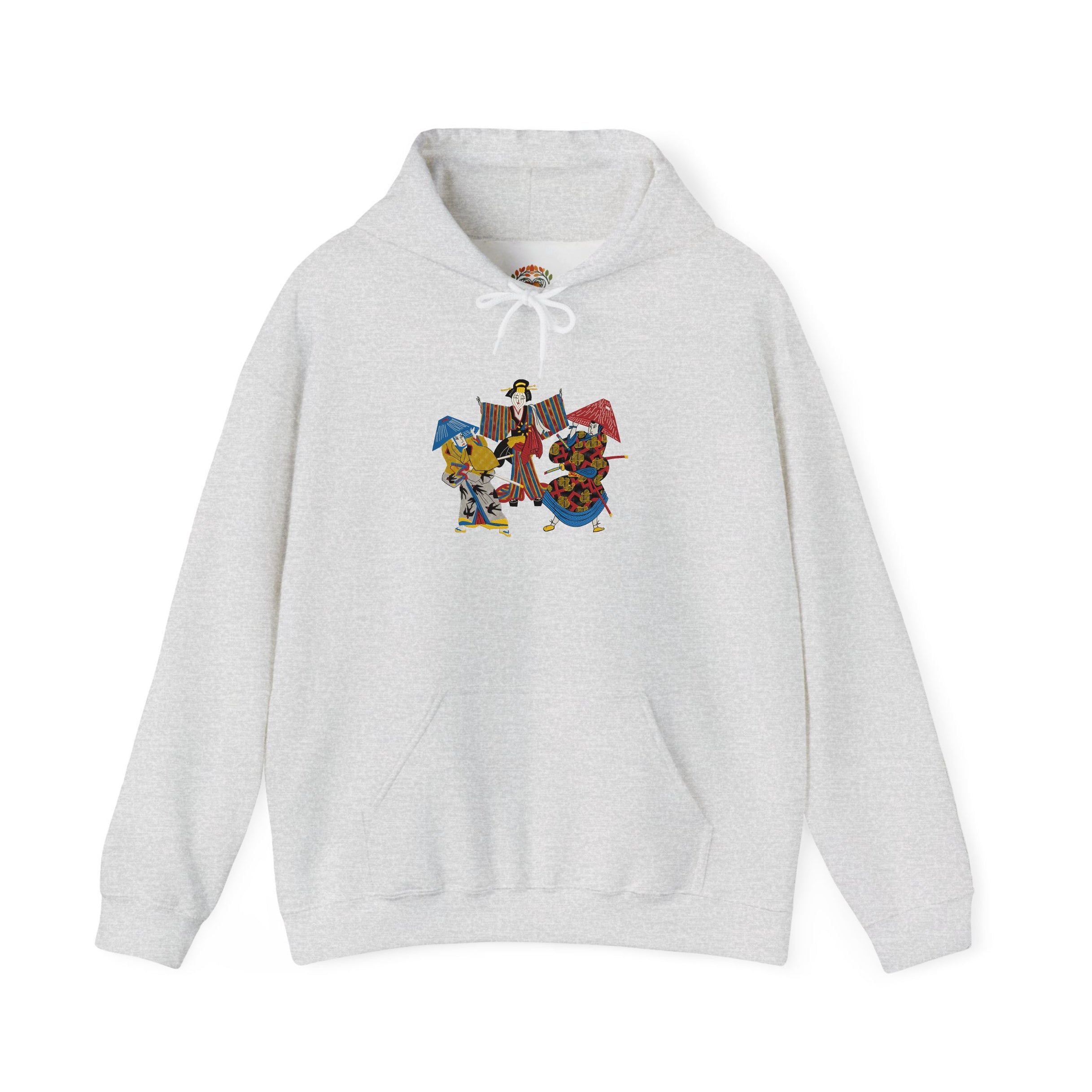 Embroidered Geisha Kabuki Japanese Streetwear Hoodie and Sweatshirt