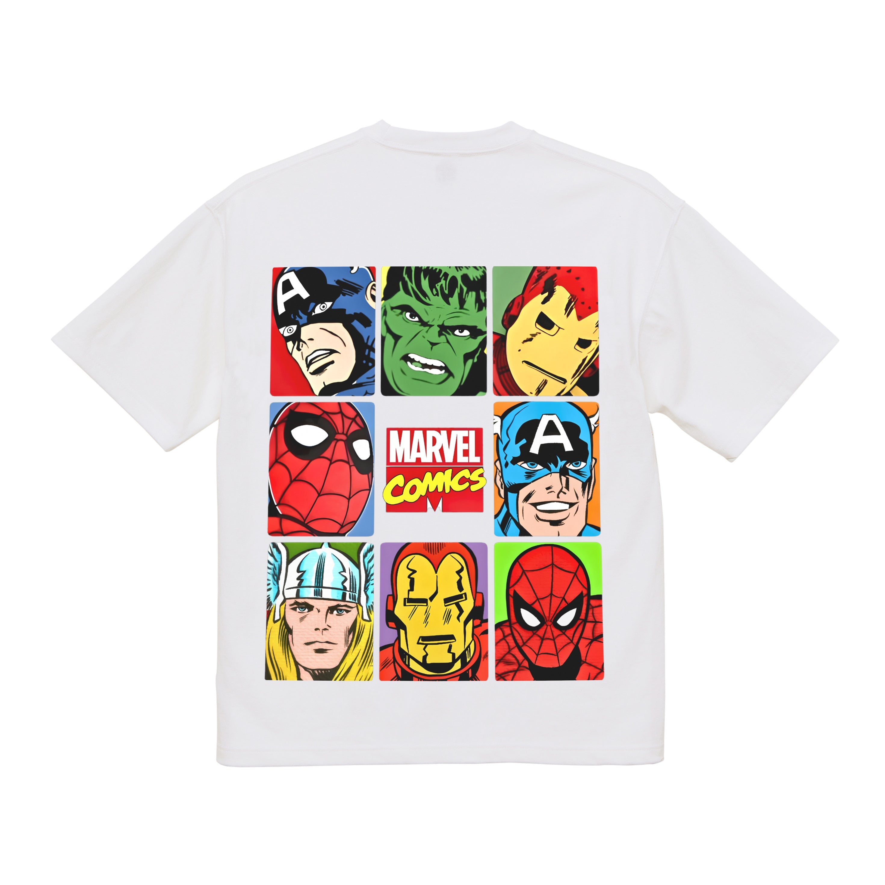Camiseta gráfica de algodón orgánico Los Vengadores de Marvel, estilo vintage