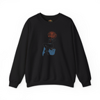 Sudadera con capucha minimalista con bordado floral abstracto de rosas y mujer | Sudadera