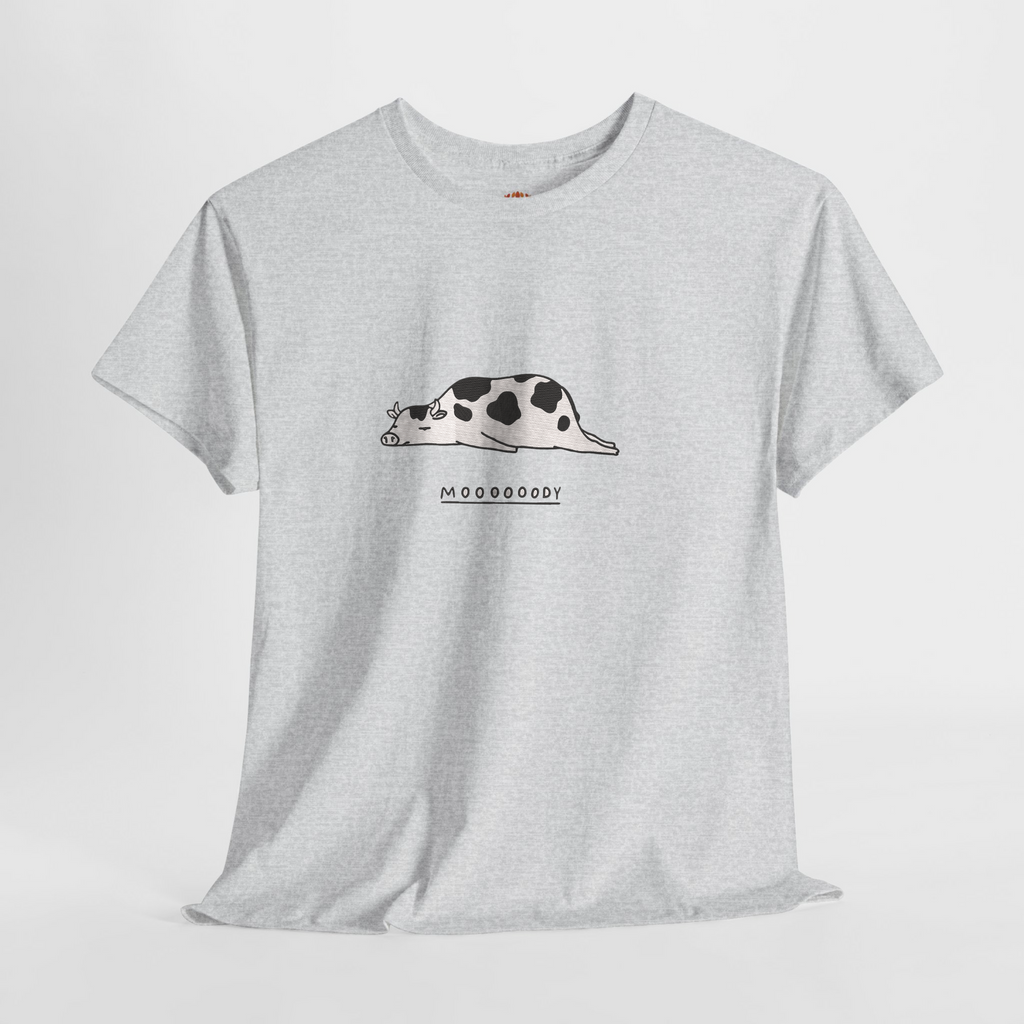 おもしろいムーディー牛刺繍パーカー | スウェットシャツ | Tシャツ