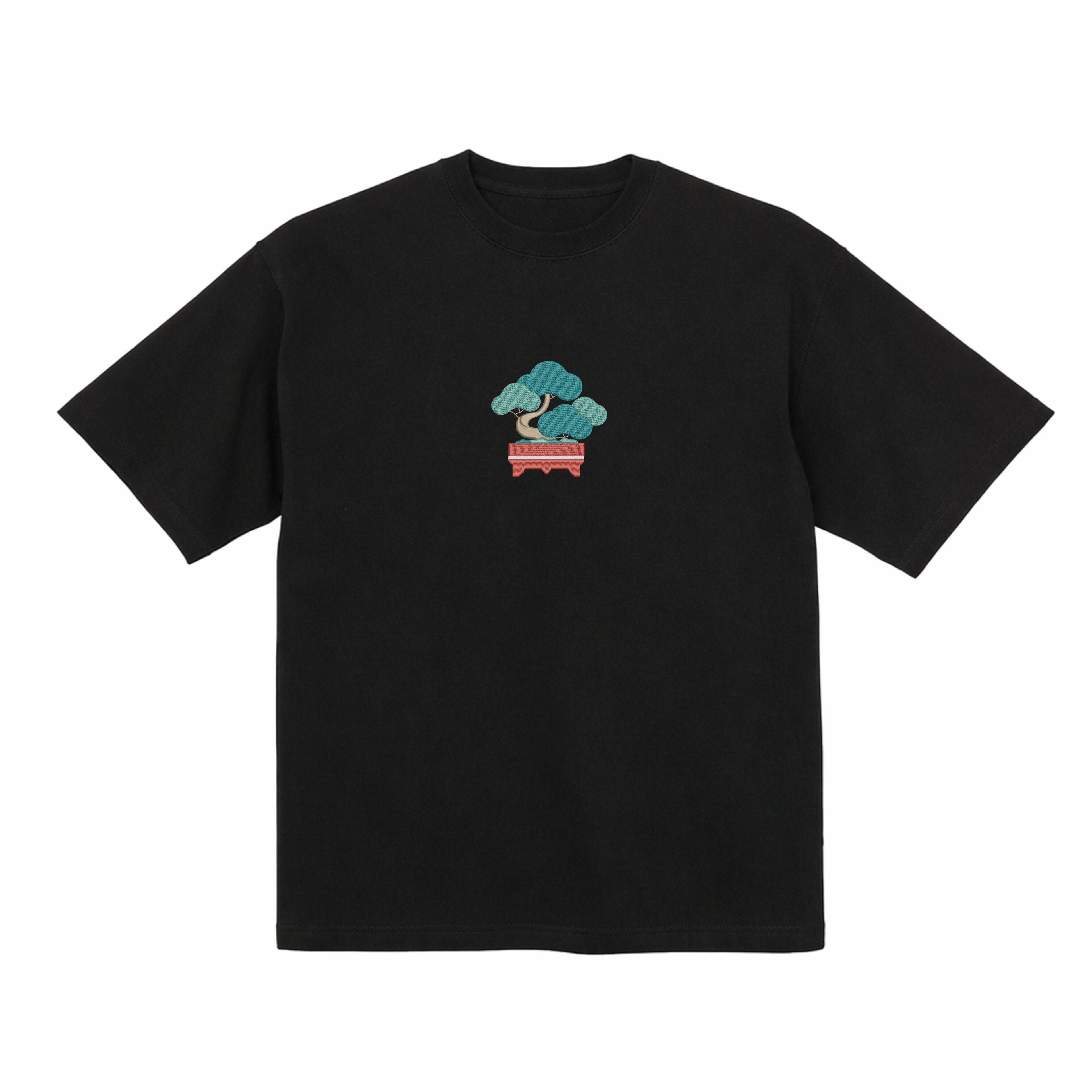 Japanese Bonsai | Embroidered 300GSM Organic Cotton T shirt