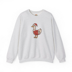 Silly Santa Goose Christmas Embroidery Hoodie | Sweatshirt | T-shirt