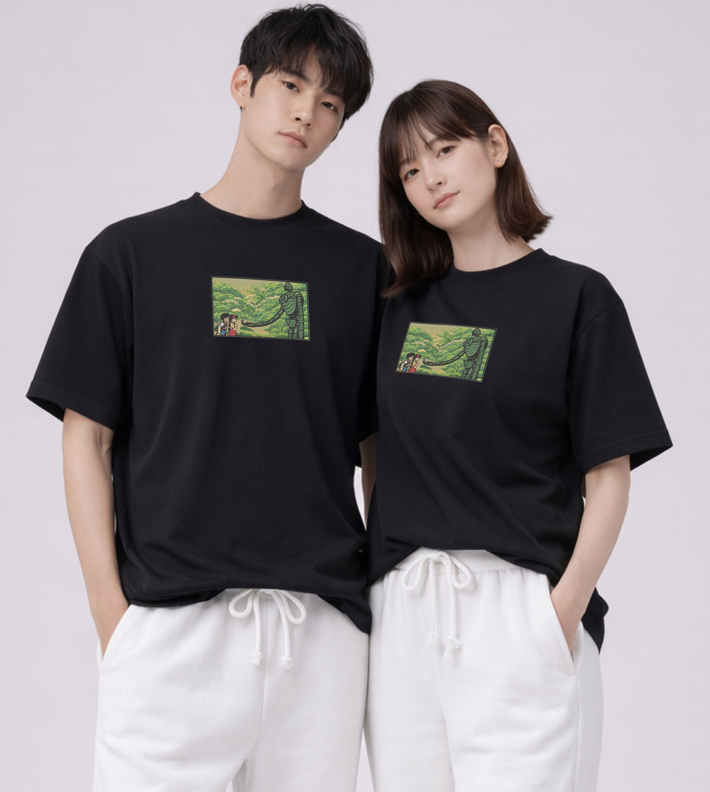 Embroidered Garden of Eden Premium Cotton Heavyweight T shirt