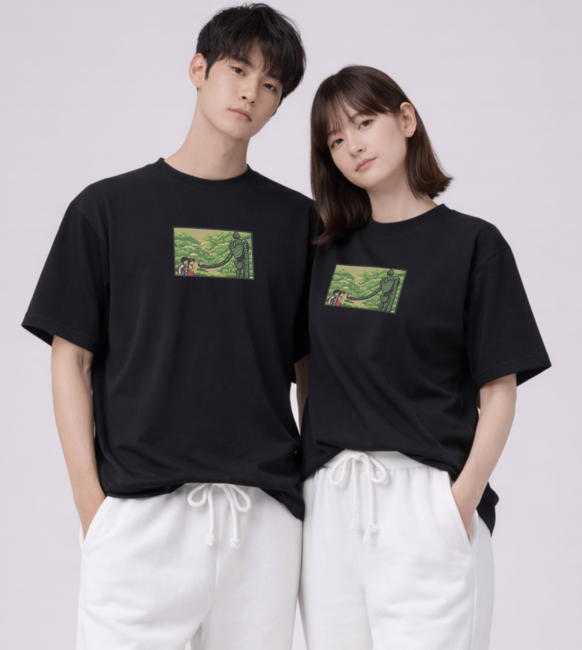 Embroidered Garden of Eden Premium Cotton Heavyweight T shirt