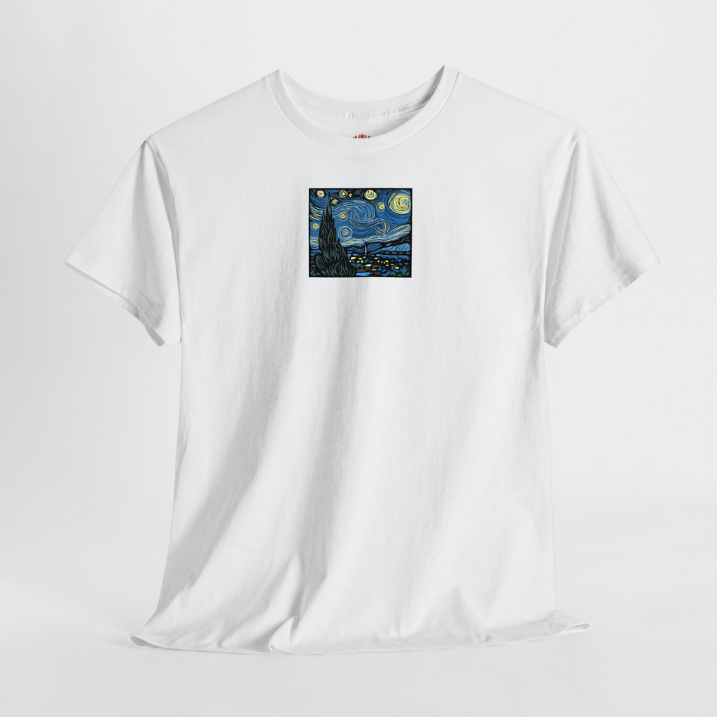 The Starry Night Vincent Van Gogh Embroidered Hoodie | Sweatshirt | T-shirt