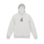 Abstract Tulip Lady Mural Embroidered Heavyweight Hoodie and Sweatshirt
