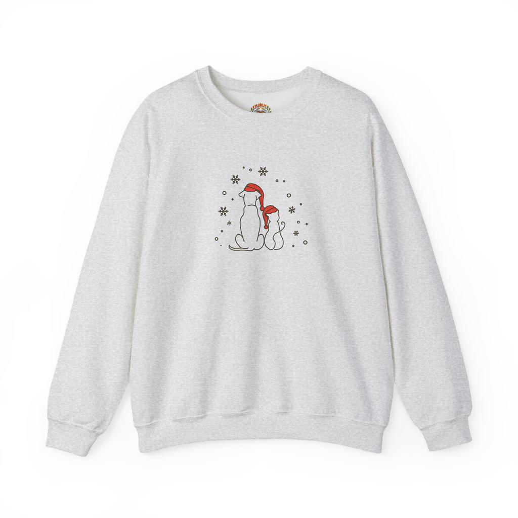 Christmas Holiday Dog Mom Embroidery Hoodie | Sweatshirt | T-shirt