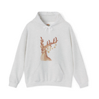 Sudadera con capucha y bordado de reno navideño | Sudadera | Camiseta
