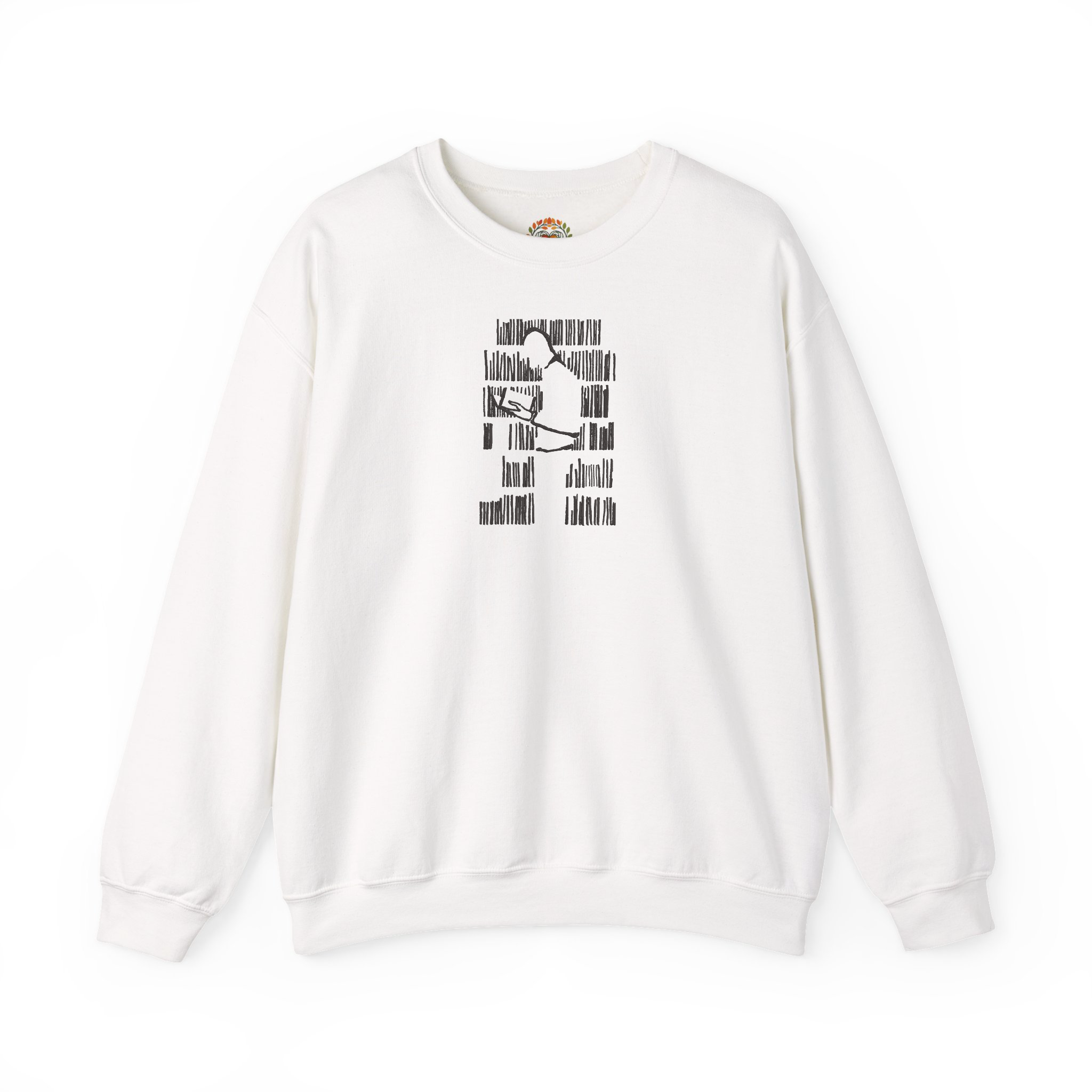 The Book Reader Embroidery Hoodie | Sweatshirt