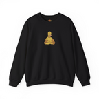 Sudadera con capucha y bordado de Homer Simpson con meditación e iluminación | Sudadera | Camiseta