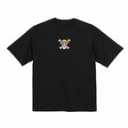 One Piece Straw Hat Embroidered T-Shirt – Heavyweight Organic Cotton Anime Shirt
