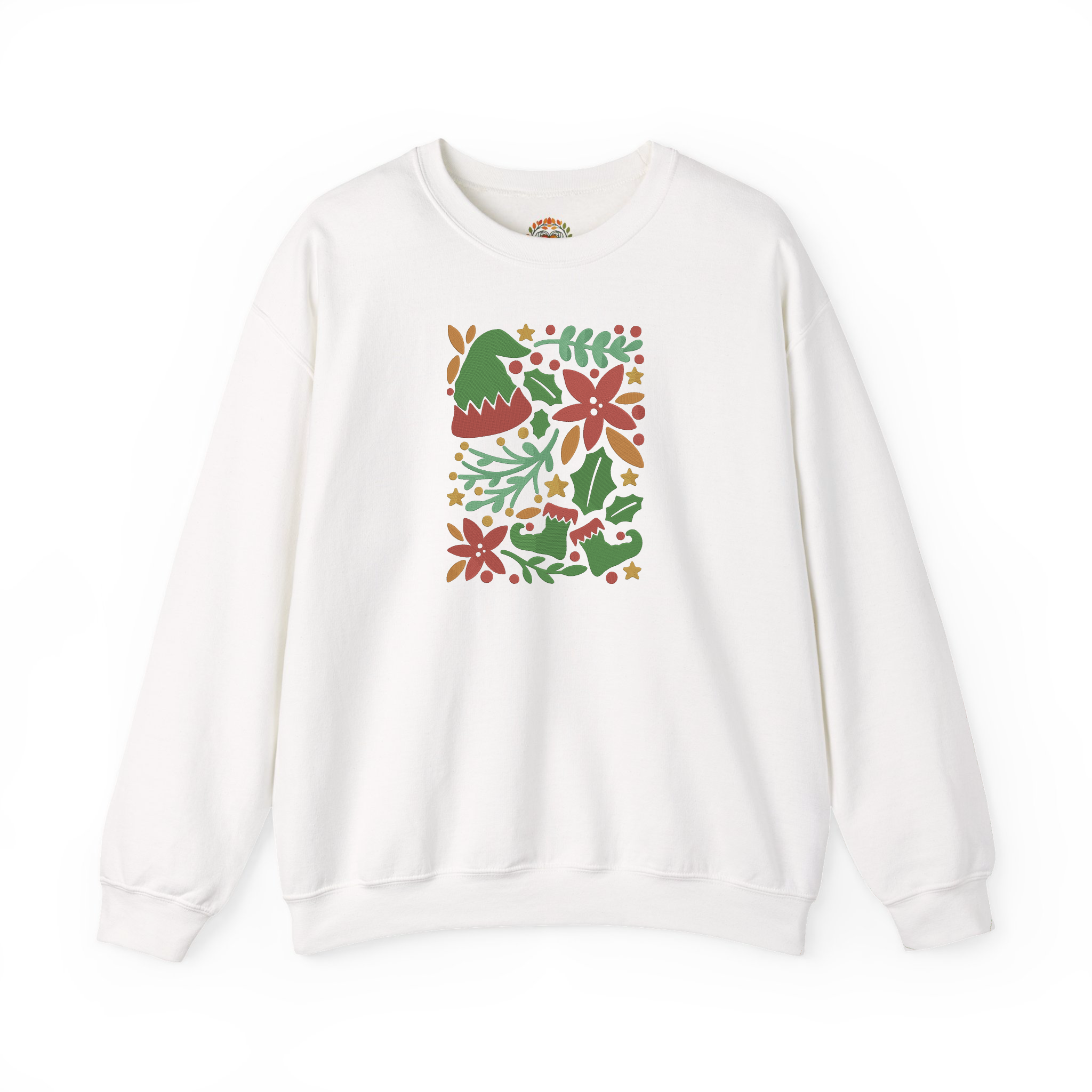 Christmas Decoration Colorful Abstract Embroidery Hoodie | Sweatshirt | T-shirt
