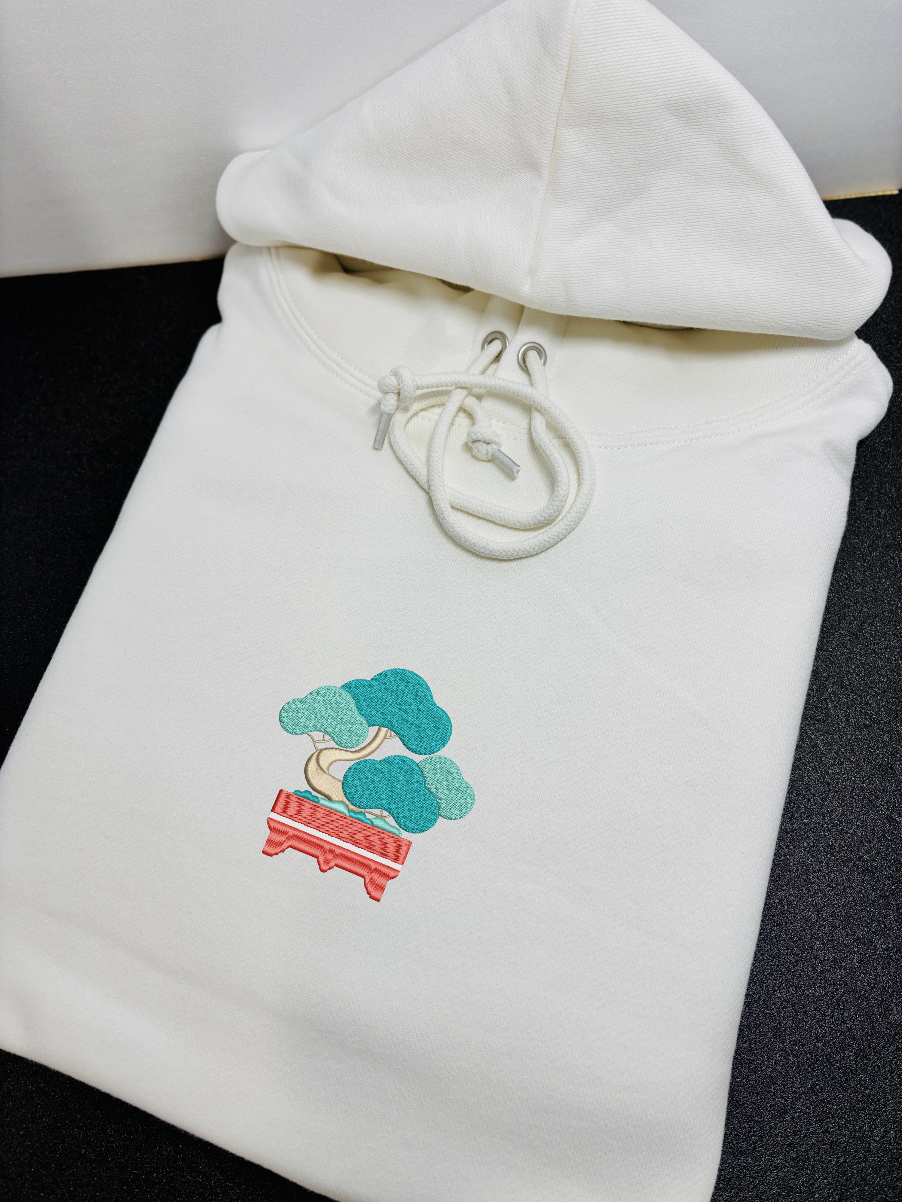 Japanese Bonsai | Embroidered 450GSM Heavyweight Pullover Hoodie