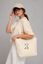 Bunny & Robin Embroidered 17L Eco-Sustainable Tote Bag