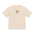 One Piece Straw Hat Embroidered T-Shirt – Heavyweight Organic Cotton Anime Shirt