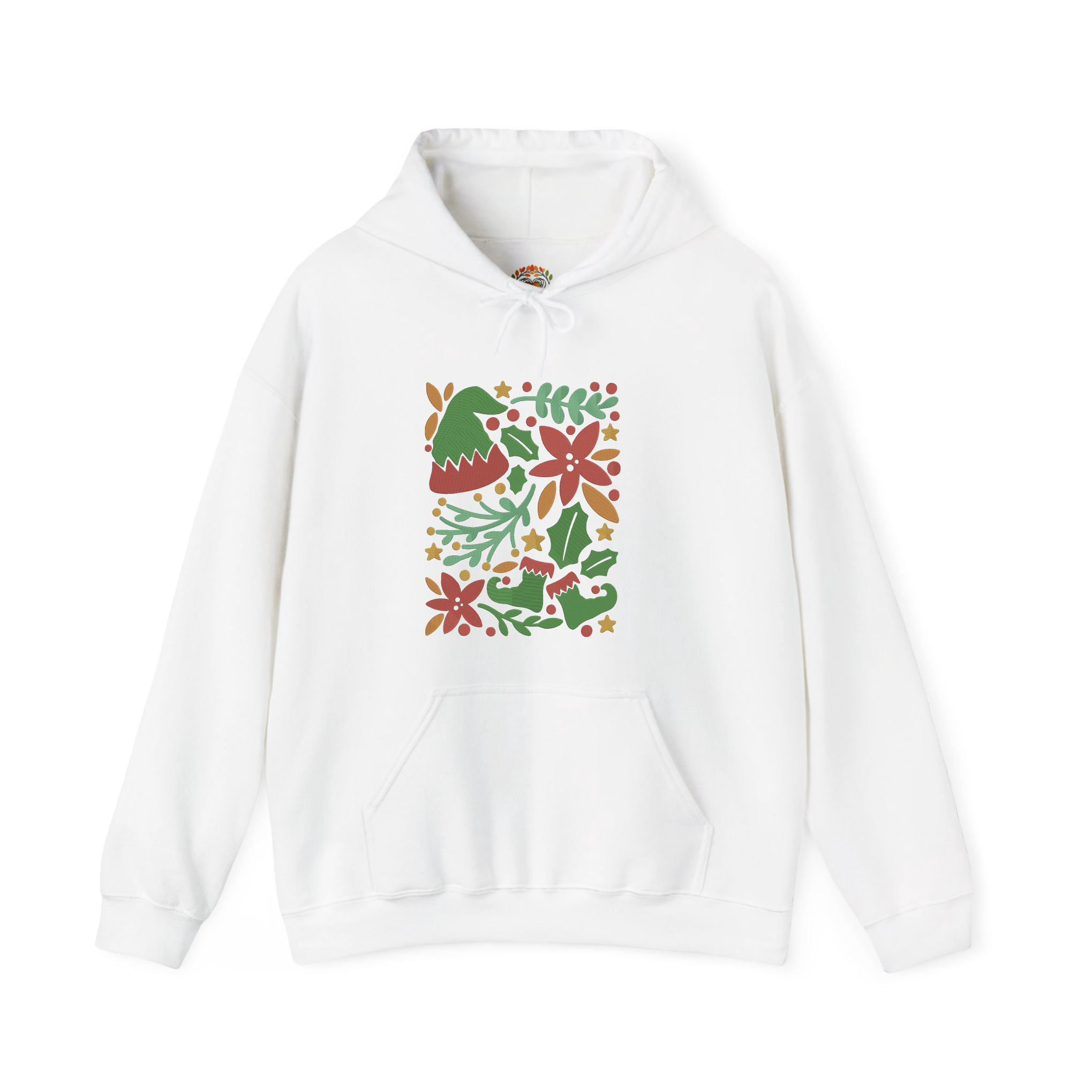 Christmas Decoration Colorful Abstract Embroidery Hoodie | Sweatshirt | T-shirt