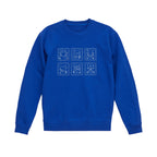 Ocean Animal Stamp Marine Embroidered Heavyweight 450 GSM Cotton Hoodie Sweatshirt