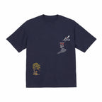Japanese Samurai Embroidered Heavyweight Premium Cotton T shirt