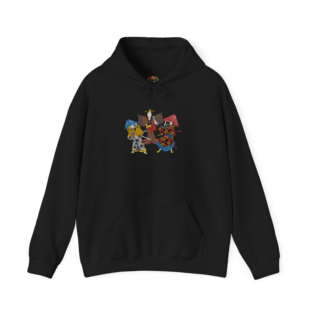 Embroidered Geisha Kabuki Japanese Streetwear Hoodie and Sweatshirt