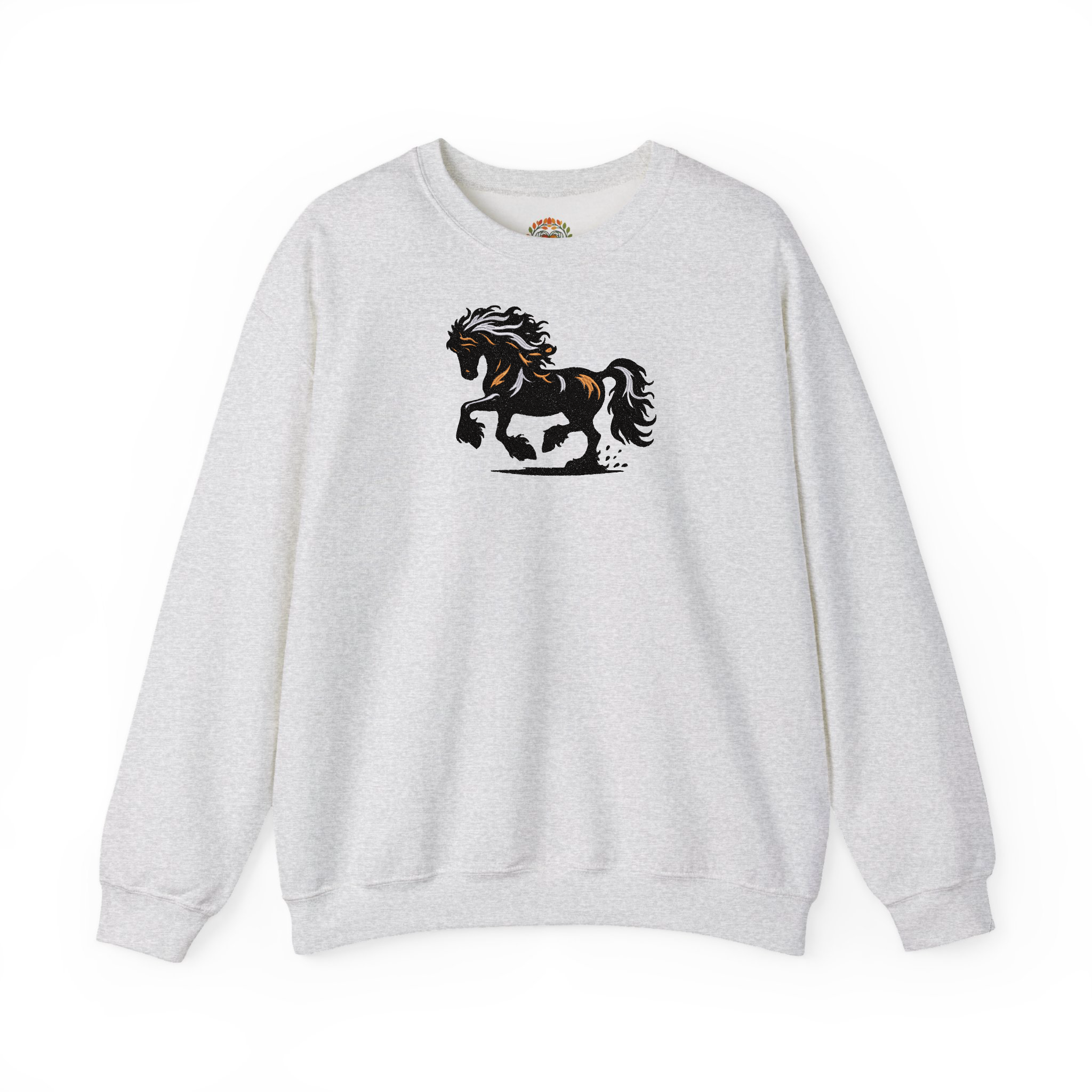 Friesians Stallion Horse Embroidered Hoodie | Sweatshirt