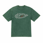Boat Fishing Embroidered Cotton T shirt