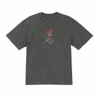 Camiseta japonesa bordada de algodón premium de peso pesado Demon Slayer