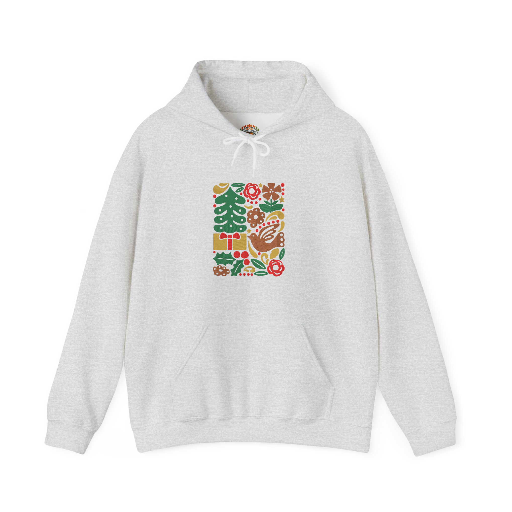 Colorful Christmas Decoration Abstract Boho Hoodie Embroidery Hoodie | Sweatshirt | T-shirt