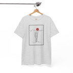 Sudadera con capucha y bordado "Lone Hiker Sunset Mountains" | Sudadera | Camiseta