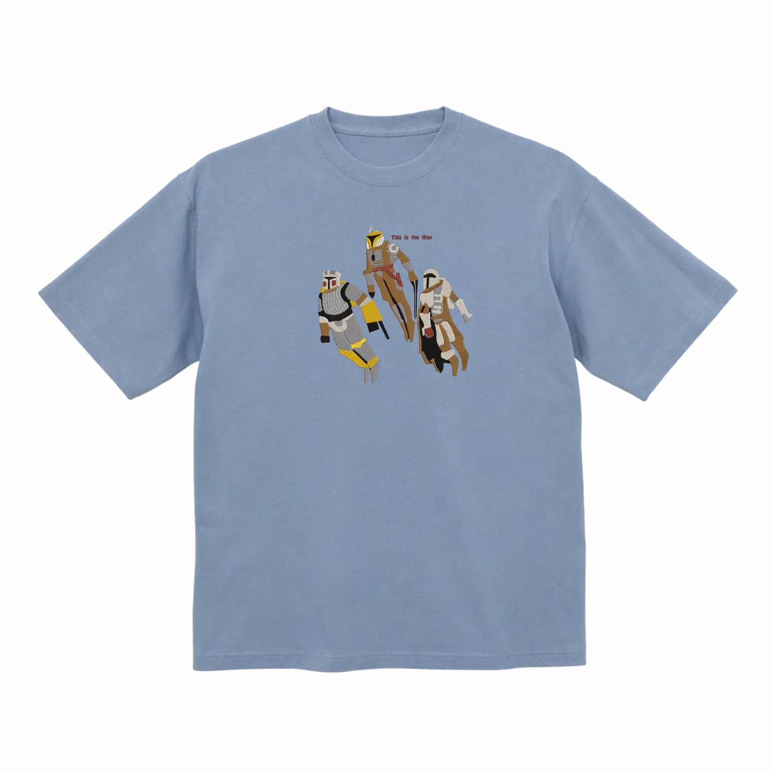 Embroidered This Is The Way Premium Cotton Heavyweight T shirt