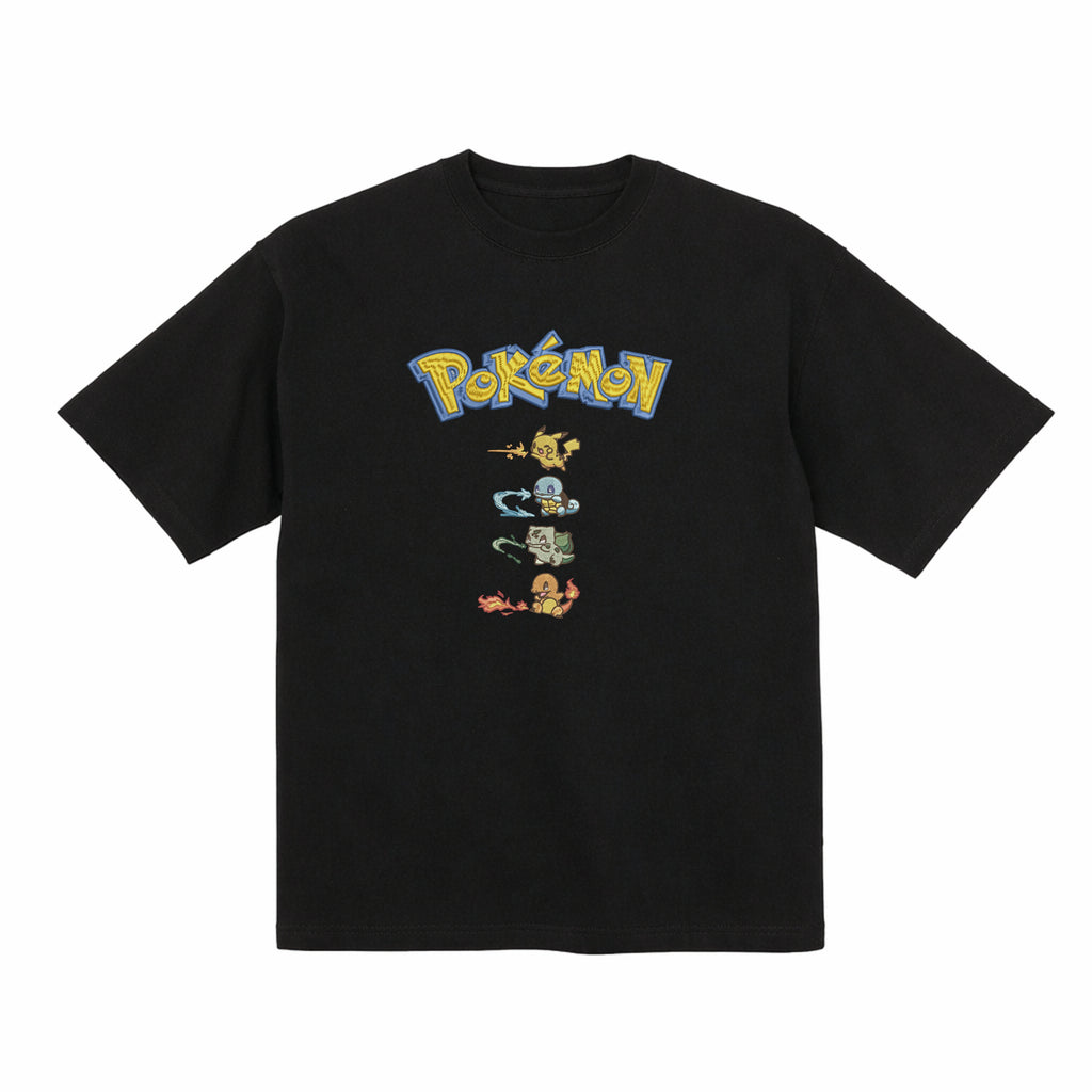 Pokemon Avatar Benders Style Embroidered Premium T shirt