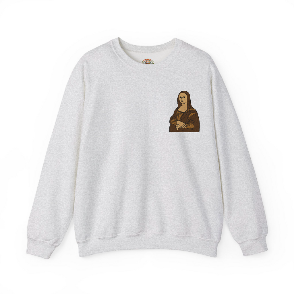 Sudadera con capucha y bordado de la Mona Lisa | Sudadera | Camiseta