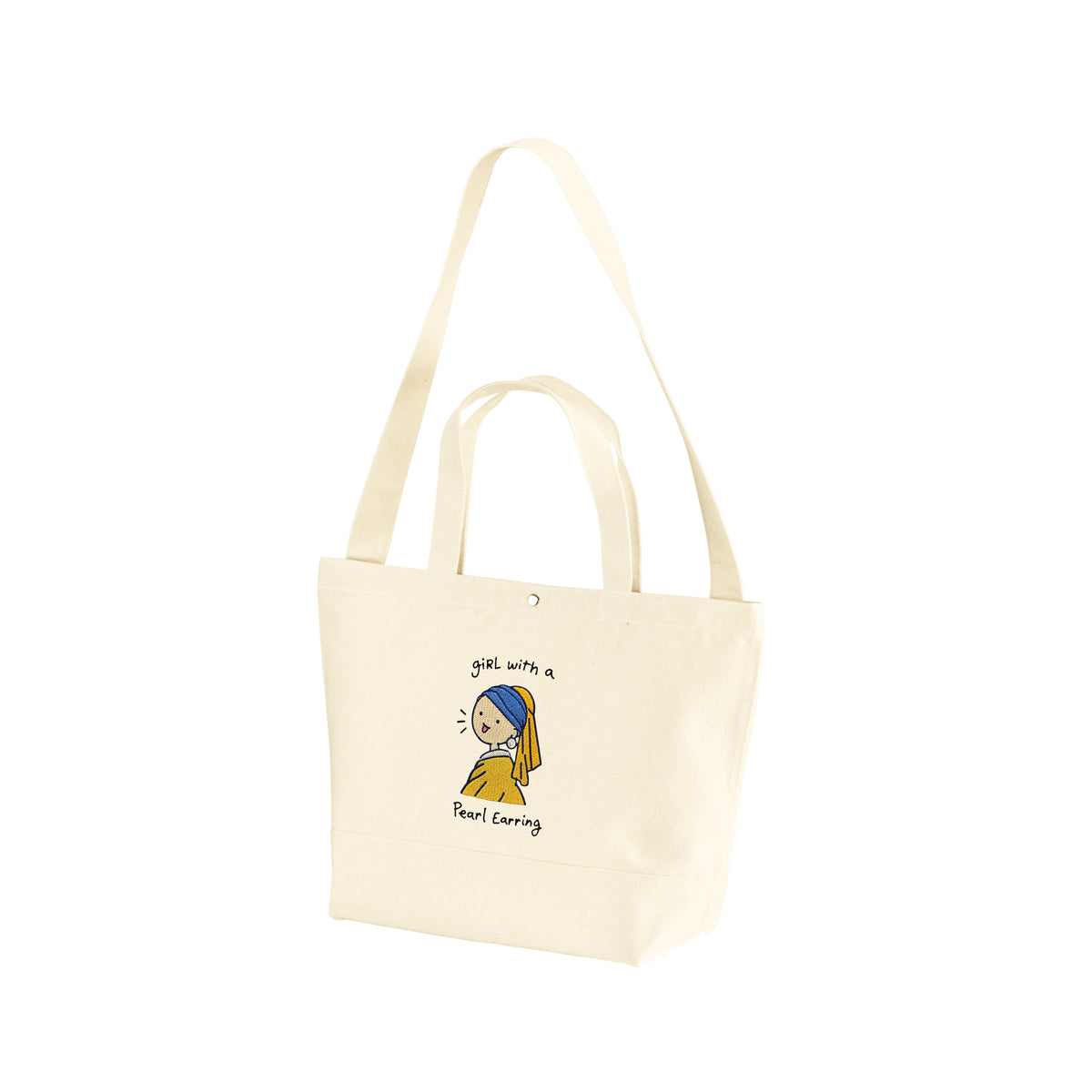 Girl With A Pearl Earring Embroidered Everyday Bag
