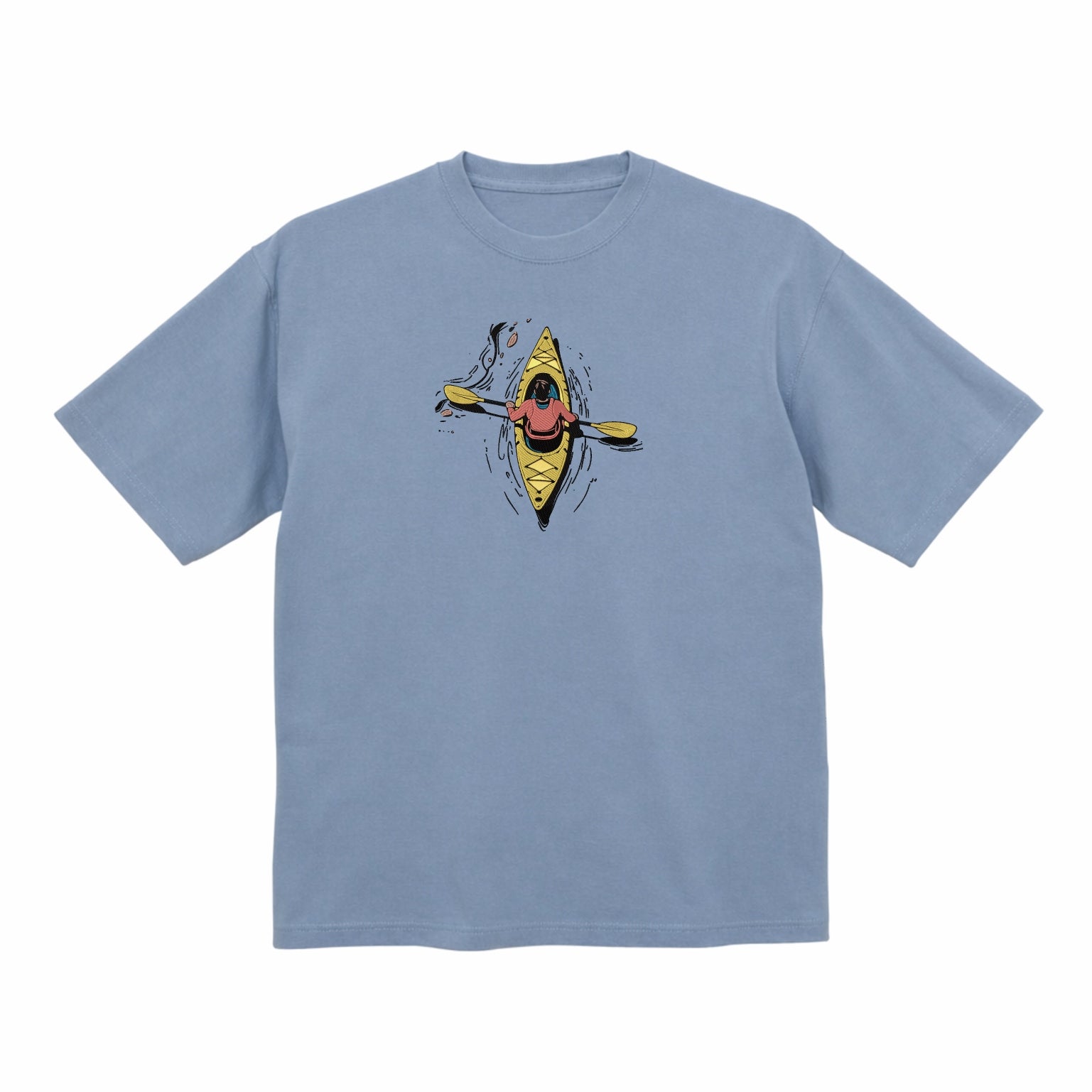Embroidered kayaking Premium Cotton Heavyweight T shirt