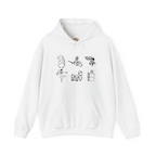 Ghibli Inspired Line Art Embroidered Hoodie | Sweatshirt | T-shirt